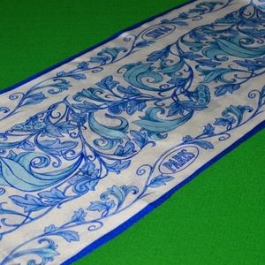 Silk Long Scarf by ANNE McALPIN COLLECTION GREAT CITIES  Paris 100% silk